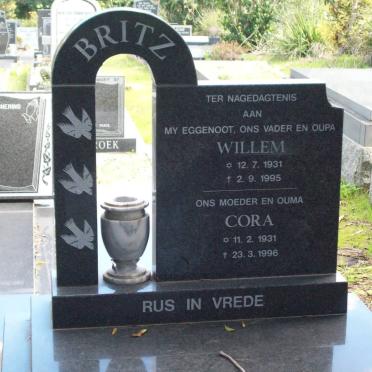BRITZ Willem 1931-1995 &amp; Cora 1931-1996