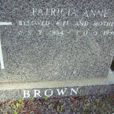 BROWN Patricia Anne 1934-1990