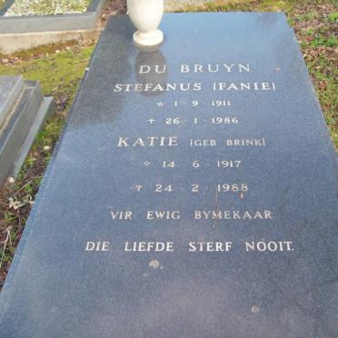 BRUYN Stefanus, de 1911-1986 &amp; Katie BRINK 1917-1988