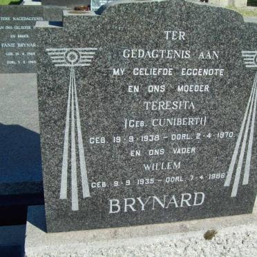 BRYNARD Willem 1935-1986 &amp; Teresita CUNIBERTI 1938-1970