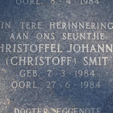 SMIT Christoffel Johannes 1984-1984