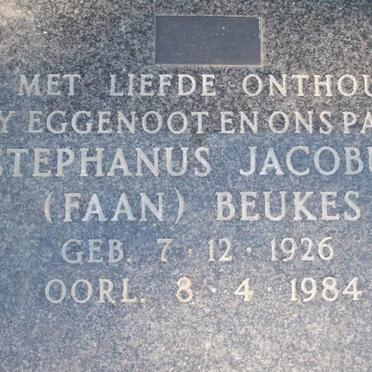 BEUKES Stephanus Jacobus 1926-1984
