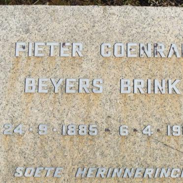 BRINK Pieter Coenrad Beyers 1885-1967