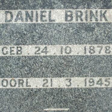 BRINK Daniel 1878-1945