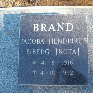 BRAND Jacoba Hendrikus Eiberg 1916-1992