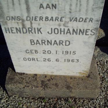 BARNARD Hendrik Johannes 1915-1963