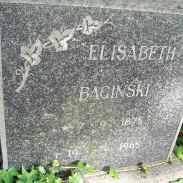 BAGINSKI Elisabeth 1875-1965