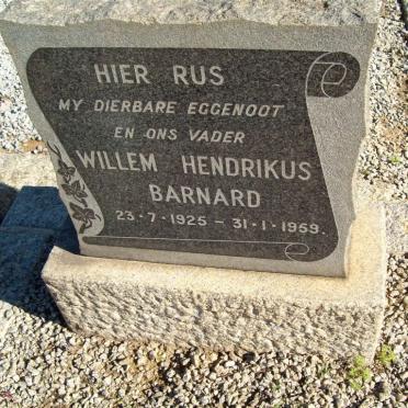 BARNARD Willem Hendrikus 1925-1959