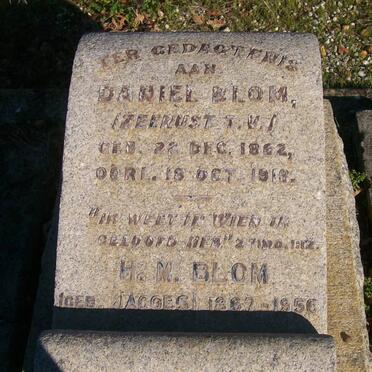 BLOM Daniel 1862-1918 &amp; H.M. JACOBS 1867-1956