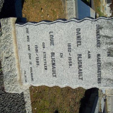 BLIGNAULT Daniel 1892-1958 &amp; Louie STEYTLER 1901-1985