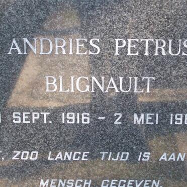 BLIGNAULT Andries Petrus 1916-1967