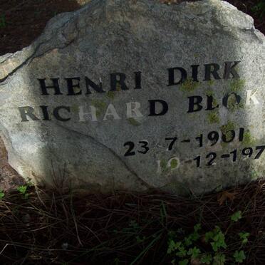 BLOK Henri Dirk Richard 1901-1979