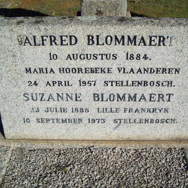BLOMMAERT Alfred 1884-1957 &amp; Suzanne 1885-1973
