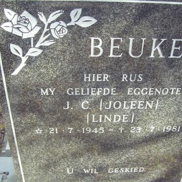 BEUKES J.C. nee LINDE 1945-1981