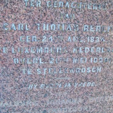 BEHRENS Carl Thomas 1834-1898