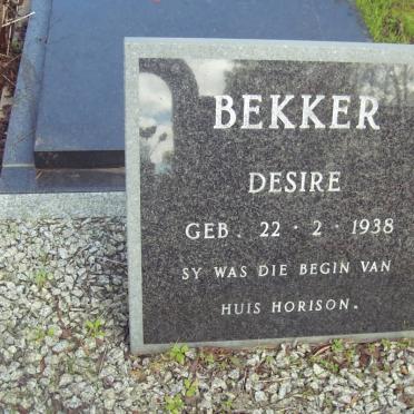 BEKKER Desire 1938-