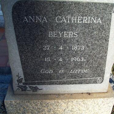 BEYERS Anna Catharina 1873-1963