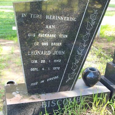 BISCOMBE Leonard John 1942-1972
