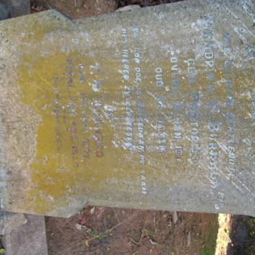 BURNARD Hendrina C. nee PRETORIUS -1911 :: BURNARD F.W. 1867-19?0
