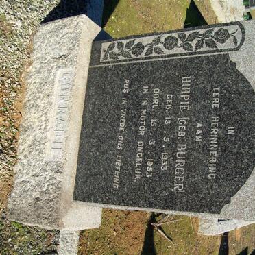 CONRADIE Huipie nee BURGER 1933-1953