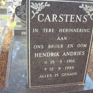 CARSTENS Hendrik Andries 1916-1988