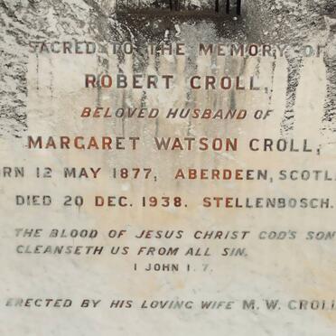 CROLL Robert 1877-1938