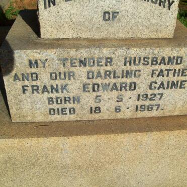 CAINE Frank Edward 1927-1967