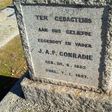 CONRADIE J.A.P. 1882-1957