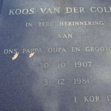 COLFF Koos, van der 1907-1981