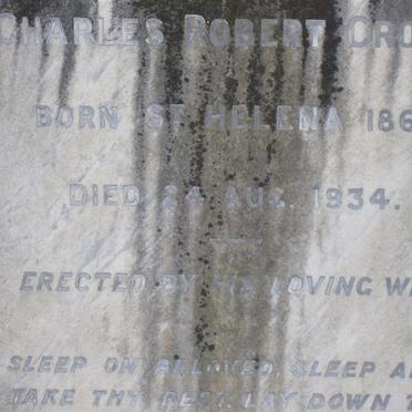 CROWE Charles Robert 1862-1934