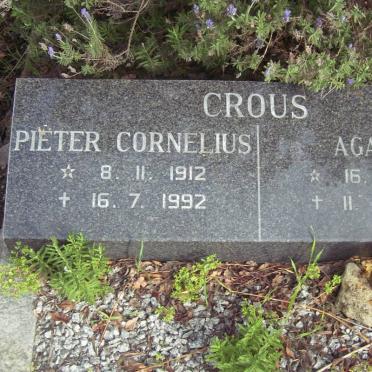 CROUS Pieter Cornelius 1912-1992 &amp; Agatha 1915-1996