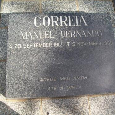 CORREIA Manuel Fernando 1917-1989