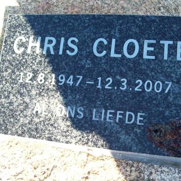 CLOETE Chris 1947-2007
