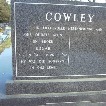 COWLEY Edgar 1961-1982
