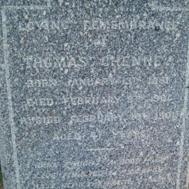 CHENNEY Thomas 1861-190?