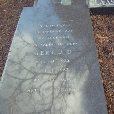 CLAASSEN Gert J.D. 1922-1983