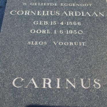 CARINUS Cornelius Adriaan 1866-1950