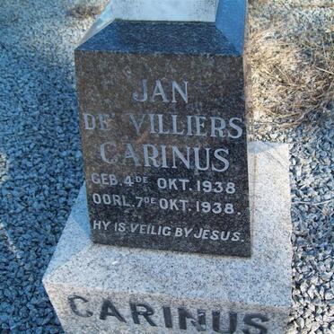 CARINUS Jan de VILLIERS 1938-1938