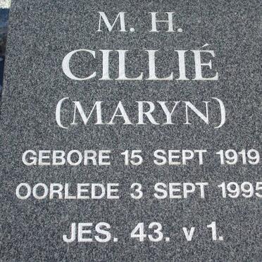 CILLIE M.H. 1919-1995