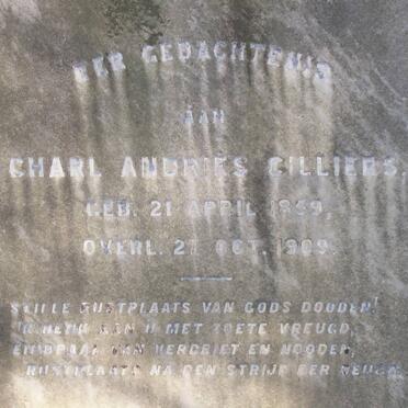 CILLIERS Charl Andries 1859-1909
