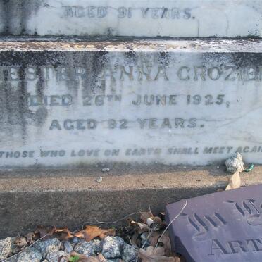 CROZIER Robert James -1913 &amp; Hester Anna -1925_3