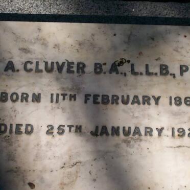 CLUVER F.A. 1867-1921