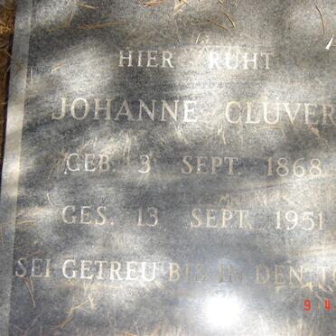 CLUVER Johanne 1868-1951