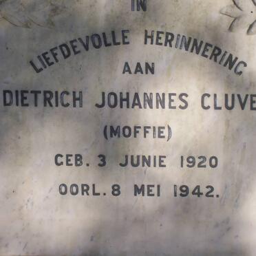CLUVER Dietrich Johannes 1920-1942