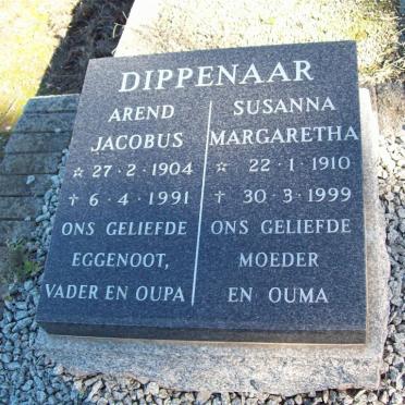 DIPPENAAR Arend Jacobus 1904-1991 &amp; Susanna Margaretha 1910-1999