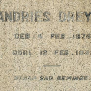 DREYER Andries 1874-1941