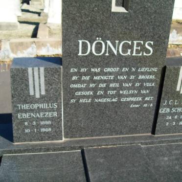DONGES Theophilus Ebenaezer 1898-1968 &amp; J.C.L. SCHOEMAN 1904-1993
