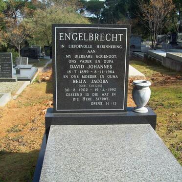 ENGELBRECHT David Johannes 1899-1984 &amp; Belia Jacoba COETZEE 1902-1992