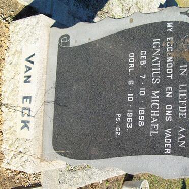 ECK Ignatius Michael, van 1898-1963