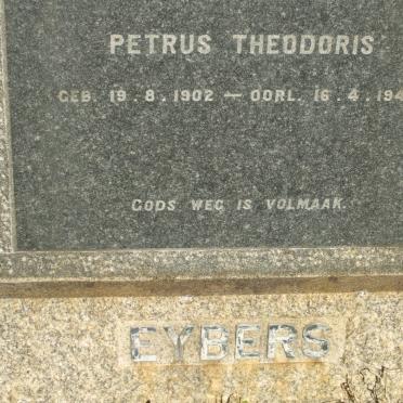 EYBERS Petrus Theodoris 1902-1946